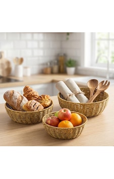 River World Masaüstü Mutfak Sunum Ve Düzenleme Kaseleri Rattan 3'lü Plastik Çok Renkli River World Masaüstü Mutfak Sunum Ve Düzenleme Kaseleri Rattan 3'lü Plastik Çok Renkli