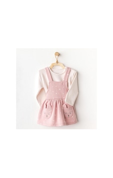 Andywawa Kız Bebek Puppy Gazelle Elbise Takım Pembe Ac25054 Pembe Andywawa Kız Bebek Puppy Gazelle Elbise Takım Pembe Ac25054 Pembe
