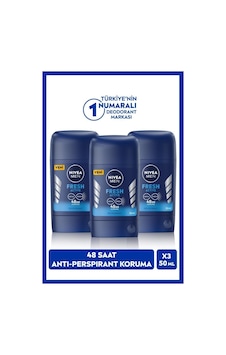 Nivea Men Fresh Active 48 Saat Erkek Stick Deodorant 3 x 50 ML Nivea Men Fresh Active 48 Saat Erkek Stick Deodorant 3 x 50 ML