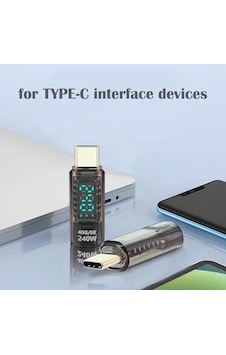 Usb-c Güç Ölçer Led Ekranlı Adaptör 240w Pd 3.1 Hızlı Şarj 40gbps Veri 8k Video Destekli Type-c Erkek Dişi Dönüştürücü Voltaj Akım Watt Test Cihazı Tak Çalıştır Kompakt Tasarım Zr1141 Usb-c Güç Ölçer Led Ekranlı Adaptör 240w Pd 3.1 Hızlı Şarj 40gbps Veri 8k Video Destekli Type-c Erkek Dişi Dönüştürücü Voltaj Akım Watt Test Cihazı Tak Çalıştır Kompakt Tasarım Zr1141
