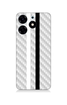 Tecno Spark 10 Pro Uyumlu Silikon Kılıf Siyah Beyaz Metal Motif Tecno Spark 10 Pro Uyumlu Silikon Kılıf Siyah Beyaz Metal Motif