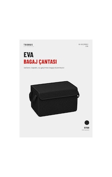 Trobus Eva Bagaj Çantası Organizer Katlanır, Kapaklı Siyah Trobus Eva Bagaj Çantası Organizer Katlanır, Kapaklı Siyah