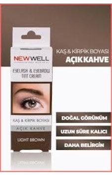 New Well Eyelash & Eyebrow Tint Cream Light Brown New Well Eyelash & Eyebrow Tint Cream Light Brown