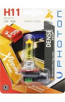 Photon H11 12v 55w Xtreme Yellow Tekli Blister Ampul Photon H11 12v 55w Xtreme Yellow Tekli Blister Ampul