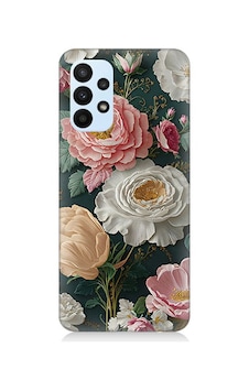 Samsung Galaxy A33 Uyumlu Çiçek Deseni Desenli Silikon Kılıf