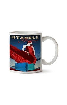 Istanbul Shopping, Girl, Vintage Travel Poster İki Tarafı Baskılı Kupa Bardak Istanbul Shopping, Girl, Vintage Travel Poster İki Tarafı Baskılı Kupa Bardak