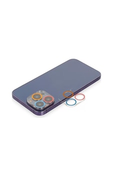 Apple İphone 13 Pro Max Renkli Kamera Lens Koruma Cam - Pembe-mavi Apple İphone 13 Pro Max Renkli Kamera Lens Koruma Cam - Pembe-mavi