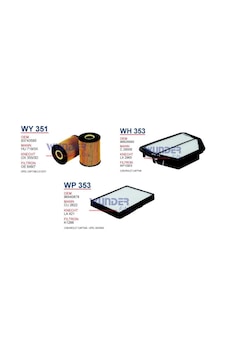 Chevrolet Captiva - Yağ + Hava + Polen Filtresi Set Wunder Chevrolet Captiva - Yağ + Hava + Polen Filtresi Set Wunder