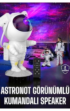 Çocuklara Özel Projeksiyon Astronot Lamba Speaker Sevimli Çok Renkli Çocuklara Özel Projeksiyon Astronot Lamba Speaker Sevimli Çok Renkli