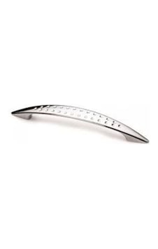 Atsız-Aksesuar 5 Adet 96 Mm Noktalı Krom Kulp Kulp Ve Vidalar Dahil