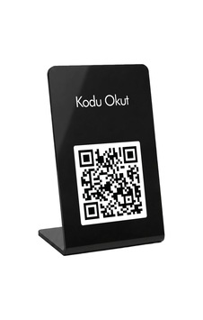 Meo 3'lü Paket - Kodu Okut Standı - Qr Kodlu Masaüstü Pleksi Stand Siyah Meo 3'lü Paket - Kodu Okut Standı - Qr Kodlu Masaüstü Pleksi Stand Siyah