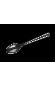 Lüks Şeffaf Plastik Kaşık Pk 100 Lü Takribi En 4.2 Cm Boy  17.