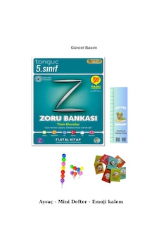 Tonguç 5. Sınıf Tüm Dersler Zoru Bankası Emoji Kalem+mini Defter+tırtıl Ayraç Tonguç 5. Sınıf Tüm Dersler Zoru Bankası Emoji Kalem+mini Defter+tırtıl Ayraç