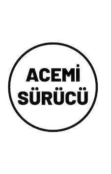Acemi Sürücü Etiketi Siyah