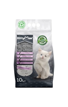 Kittymax Lavanta Kokulu Topaklaşan İnce Taneli Bentonit Kedi Kumu 10 L Kittymax Lavanta Kokulu Topaklaşan İnce Taneli Bentonit Kedi Kumu 10 L
