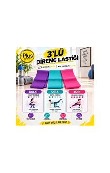 Hafif-orta-sert Direnç Pilates Bandı Seti 3'lü 90x7.5 Cm Çok Renkli Çok Renkli Hafif-orta-sert Direnç Pilates Bandı Seti 3'lü 90x7.5 Cm Çok Renkli Çok Renkli