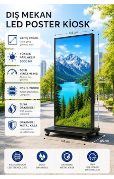 Outdoor Led Poster Outdoor Led KIos Uyumluk Outdoor Led Poster Outdoor Led KIos Uyumluk