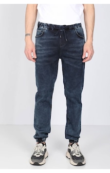 Blue White Erkek Lacivert Belden İpli Jogger Pantolon 34