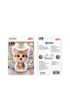 10 Adet Kedi Ledli Gece Lambası Gc-19 5570 Çok Renkli 10 Adet Kedi Ledli Gece Lambası Gc-19 5570 Çok Renkli