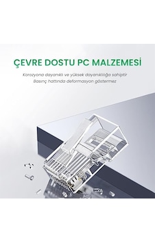 Cat6e Rj45 Jack 8p8c Ethernet Konnektörü Altın Kaplama 102 Adet Cat6e Rj45 Jack 8p8c Ethernet Konnektörü Altın Kaplama 102 Adet