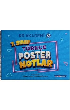 7. Sınıf Türkçe Poster Notlar KR Akademi 7. Sınıf Türkçe Poster Notlar KR Akademi