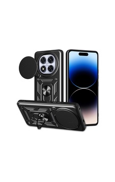 Xiaomi Redmi Note 14 Pro Plus Kılıf Magnetik Standlı Kamera Korumalı Zore Sürgülü Vega Kapak