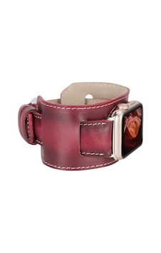 Apple Watch Uyumlu Deri Kordon 42-44-45mm Cuff V4ef Diğer Apple Watch Uyumlu Deri Kordon 42-44-45mm Cuff V4ef Diğer