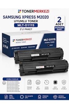 Samsung Xpress M2020 Uyumlu Toner 2 Li Paket Mlt-d111 Samsung Xpress M2020 Uyumlu Toner 2 Li Paket Mlt-d111