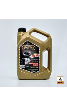 Power Ten 5w30 Motor Yağı Parteküllü 5 Litre 4 Adet 1 Koli Power Ten 5w30 Motor Yağı Parteküllü 5 Litre 4 Adet 1 Koli