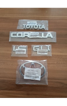 Toyota Corolla Bagaj Yazısı 1.6 Ve Gli Yazı Ve Arka Bagaj Arması 1992 - 1997 Efsane Kasa Toyota Corolla Bagaj Yazısı 1.6 Ve Gli Yazı Ve Arka Bagaj Arması 1992 - 1997 Efsane Kasa
