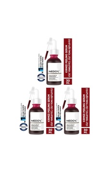 Nedox Cilt Yenileyici Cilt Tonu Eşitleyici Kırmızı Yüz Peeling Serum 3 x 30 ML Nedox Cilt Yenileyici Cilt Tonu Eşitleyici Kırmızı Yüz Peeling Serum 3 x 30 ML