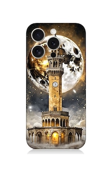 Apple Uyumlu iPhone 15 Pro Max Saat Kulesi Desenli Silikon Kılıf Silikon Apple Uyumlu iPhone 15 Pro Max Saat Kulesi Desenli Silikon Kılıf Silikon