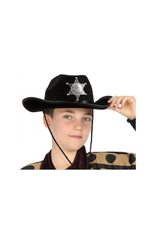 Çocuk - 335 - Kovboy Şapkası Sheriff Şapkası - Csmo-tex - Siyah Renk Çocuk - 335 - Kovboy Şapkası Sheriff Şapkası - Csmo-tex - Siyah Renk