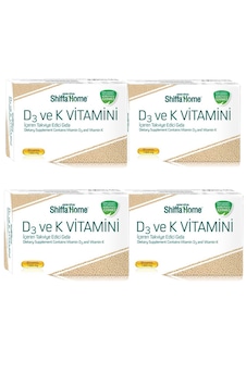 4 Adet Shiffa Home D3 Ve K2 Vitamini 1300 Mg Softjel 4 Adet Shiffa Home D3 Ve K2 Vitamini 1300 Mg Softjel