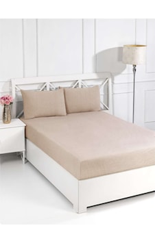 Pamuklu Çift Kişilik Lastikli Çarşaf Takımı 160x200 + 2 Adet Yastık Kılıfı Kapiçino Pamuklu Çift Kişilik Lastikli Çarşaf Takımı 160x200 + 2 Adet Yastık Kılıfı Kapiçino