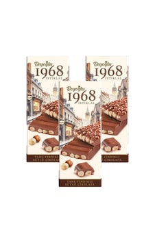 1968 İstiklal Bol Sütlü Fındıklı Çikolata 95gr X3 1968 İstiklal Bol Sütlü Fındıklı Çikolata 95gr X3