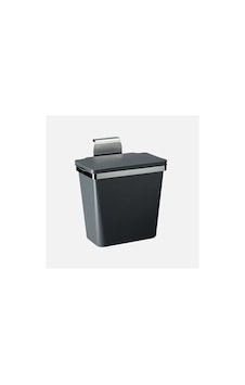 Metal Askılı Plastik Çöp Kovası Antrasit 11lt Antrasit - Gri Metal Askılı Plastik Çöp Kovası Antrasit 11lt Antrasit - Gri