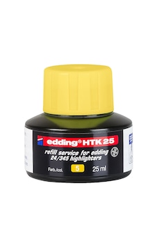 Edding Htk-25 Sari Fosforlu Kalem Mürekkebi 25Ml. Edding Htk-25 Sari Fosforlu Kalem Mürekkebi 25Ml.