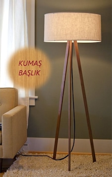 Bej Kahve Lambader 3 Ayaklı Al804