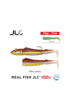 Jlc Real Fish 100 Combo Set 118gr 17cm 04 Julia 2+1 Silikon Balık Jlc Real Fish 100 Combo Set 118gr 17cm 04 Julia 2+1 Silikon Balık