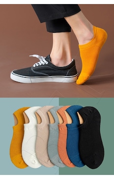 Bgk Unisex 7'li Görünmez Spor Ayakkabı Çorabı Çok Renkli Bgk Unisex 7'li Görünmez Spor Ayakkabı Çorabı Çok Renkli