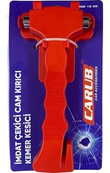 Cam Kırma Çekici Emniyet Kemer Kesicili Falçatalı