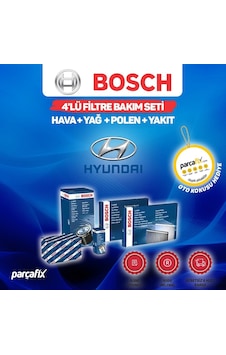 Hyundai I30 1.6 Crdı Bosch 4'Lü Filtre Bakım Seti 2008-2011 Hyundai I30 1.6 Crdı Bosch 4'Lü Filtre Bakım Seti 2008-2011