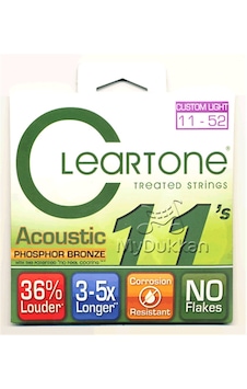 Cleartone Bronz Akustık Gıtar Telı 11-52 Cleartone Bronz Akustık Gıtar Telı 11-52