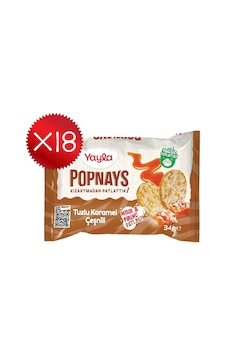 Yayla Popnays Tuzlu Karamel Çeşnili Mısır Ve Pirinç Patlağı 34 G X18 Yayla Popnays Tuzlu Karamel Çeşnili Mısır Ve Pirinç Patlağı 34 G X18