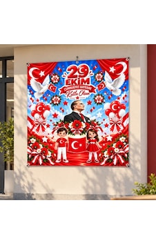 29 Ekim Cumhuriyet Bayramı 160x160 Cm Vinil Afiş 01 Tüm Yaşlar 29 Ekim Cumhuriyet Bayramı 160x160 Cm Vinil Afiş 01 Tüm Yaşlar