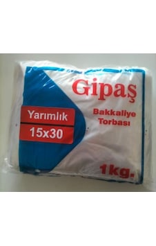 Gipaş Kalın Şeker Bakliyat Yumurta Poşeti 1 KG 15 x 30 CM