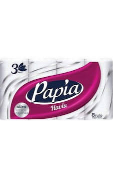 Papia Kağıt Havlu 8'Li Papia Kağıt Havlu 8'Li