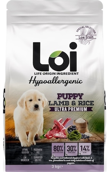 Loi Hipoalerjenik Kuzu Etli Yavru Köpek Maması 3 KG Loi Hipoalerjenik Kuzu Etli Yavru Köpek Maması 3 KG