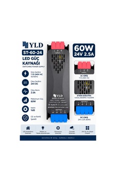 St-60-24 60w 24v 2.5a Slim Led Güç Kaynağı Led Trafosu Switching Power Supply St-60-24 60w 24v 2.5a Slim Led Güç Kaynağı Led Trafosu Switching Power Supply